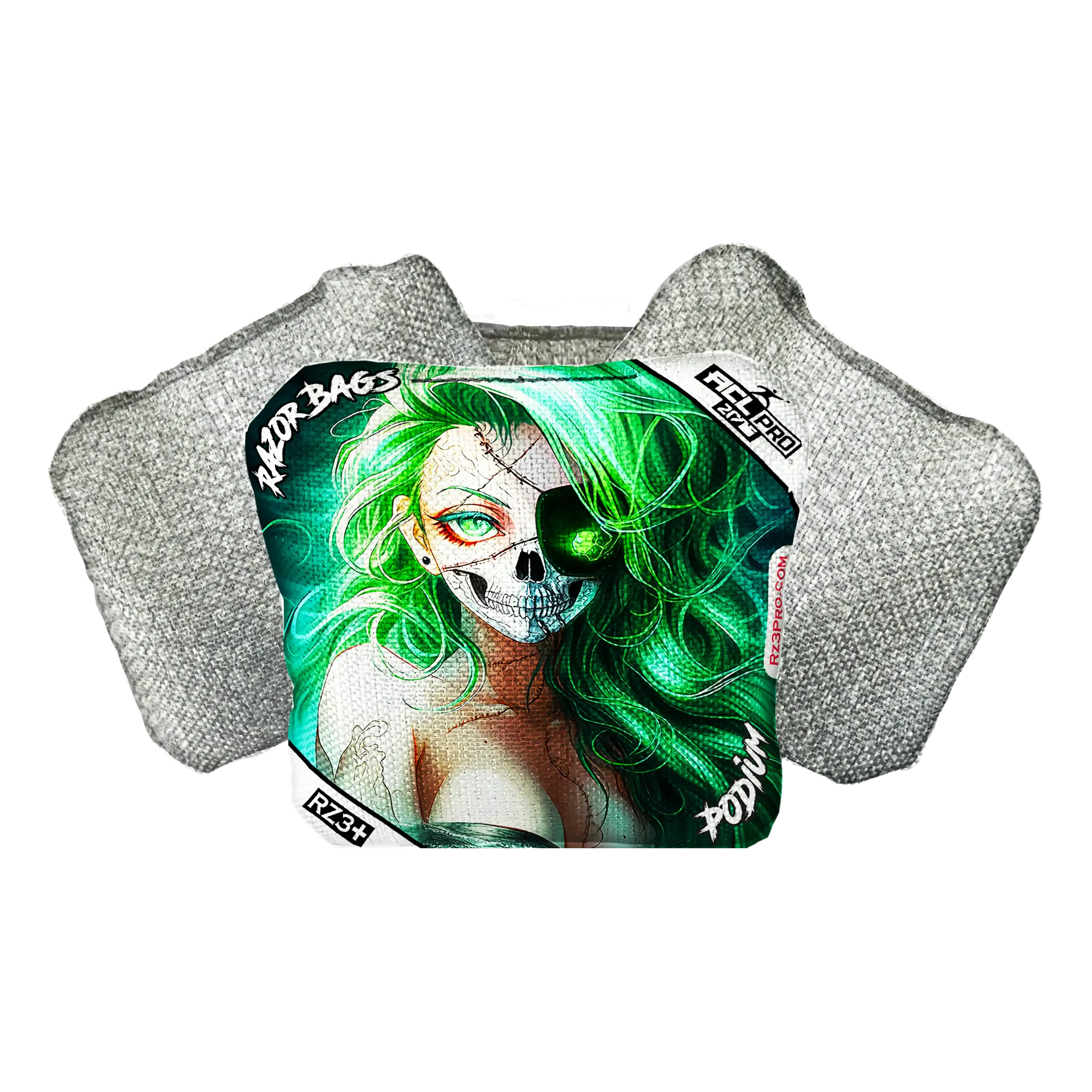 Podium | Skeleton Face | ACL PRO Razor Cornhole Bags