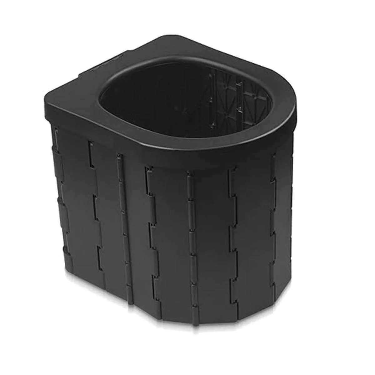 Portable Folding Car Toilet with Lid Self-Driving Outdoor Travel 20L Storage Bag