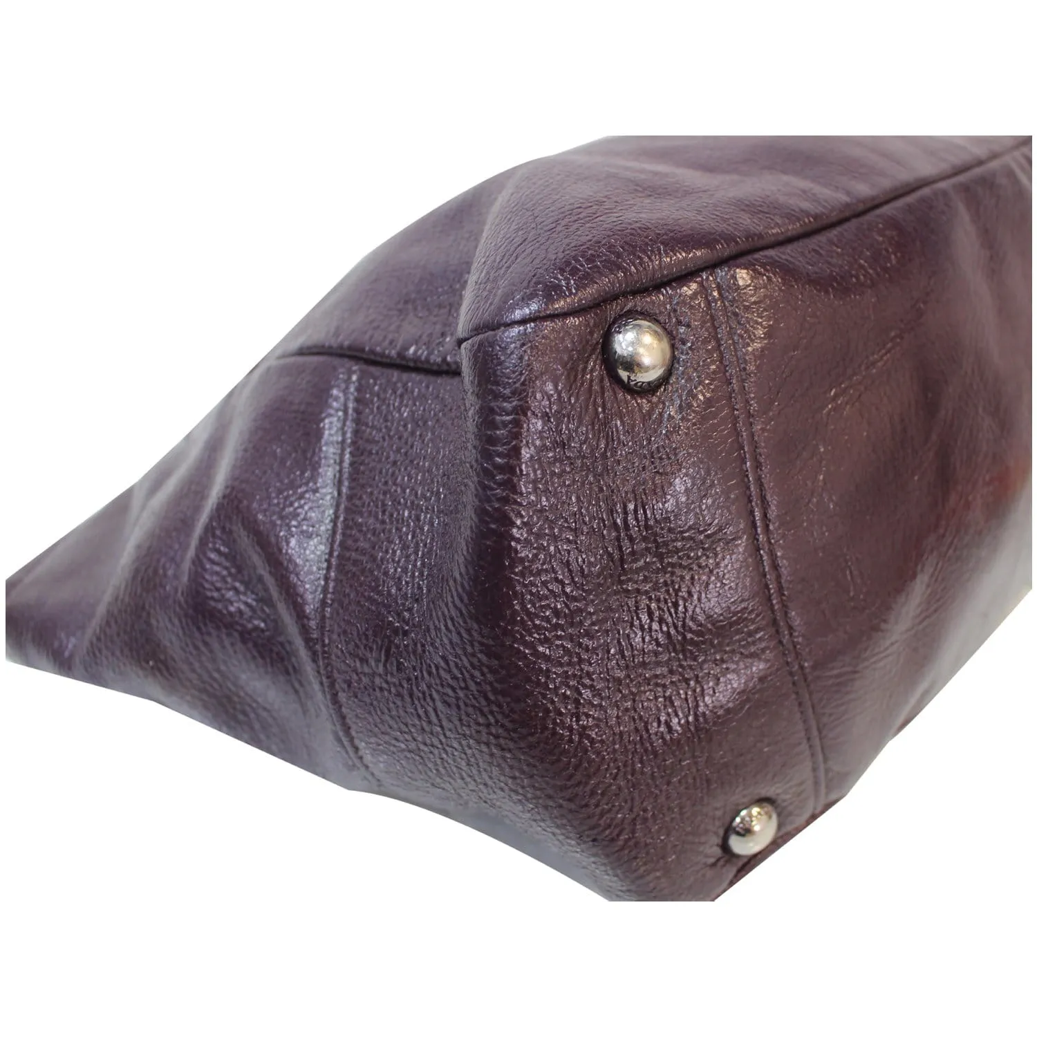 PRADA Cervo Lux Chain Shoulder Bag Purple