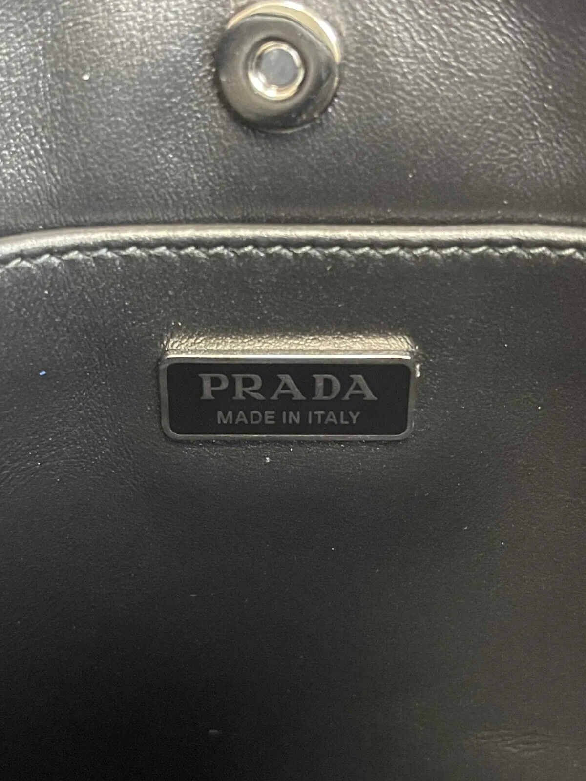 Prada New Cleo Brushed Leather Black Handbag