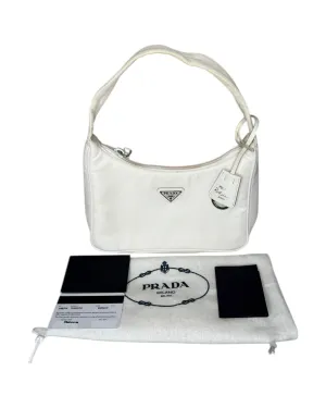 Prada Nylon Re-Edition Bag in White