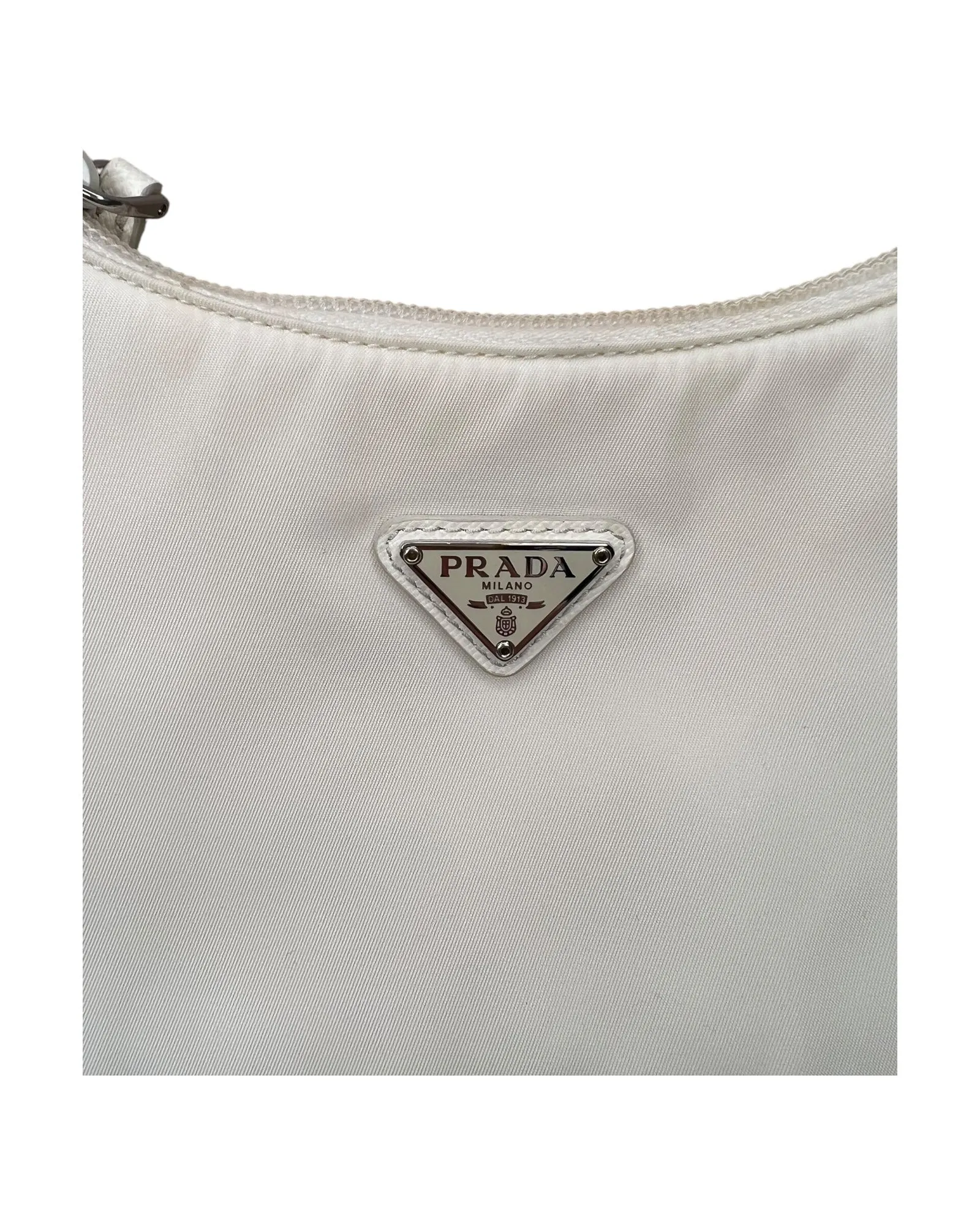 Prada Nylon Re-Edition Bag in White