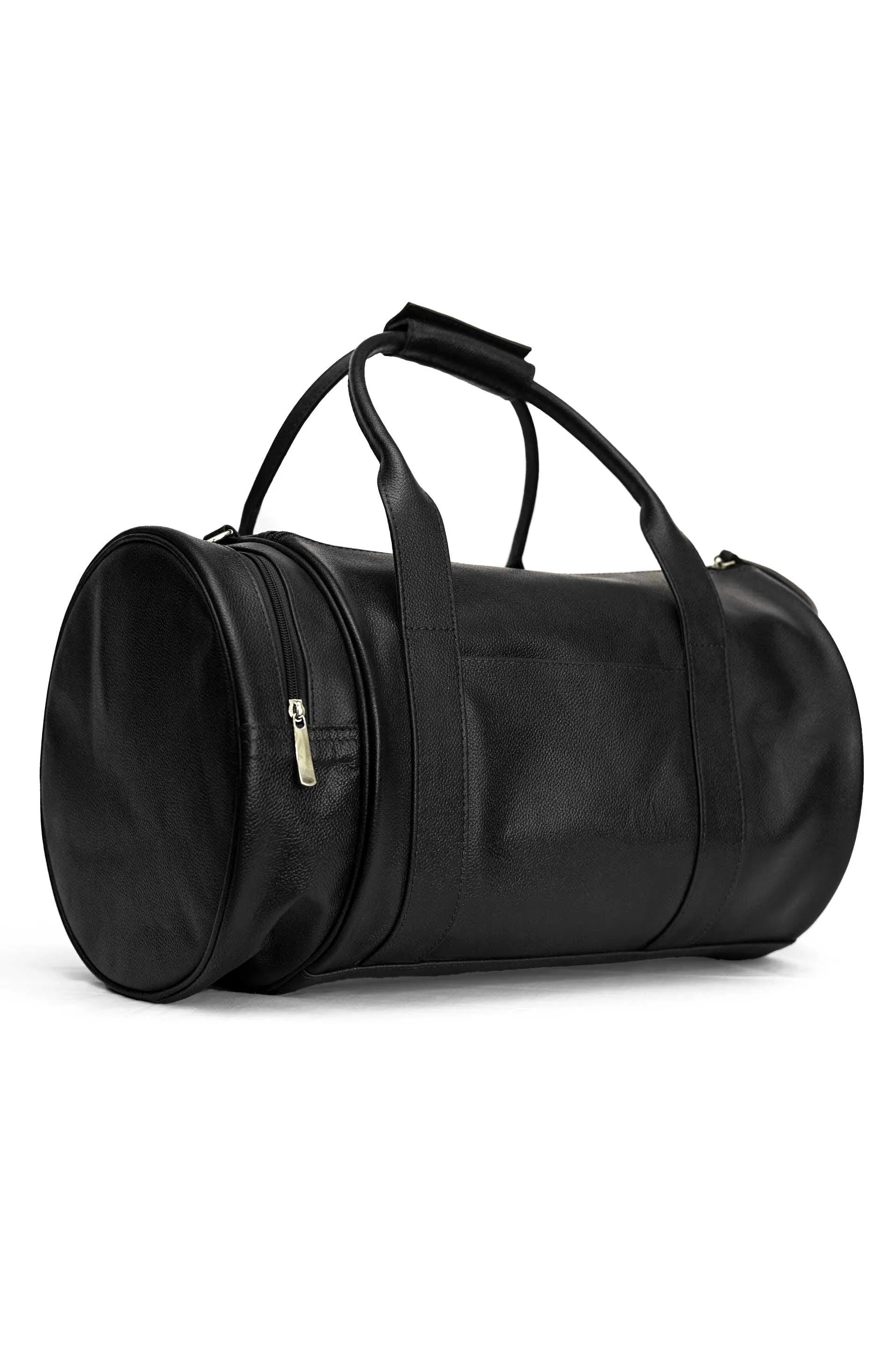 Premium Leather Weekender Duffel Bag for Men & Women – Durable Cowhide, Strap, Padded Interior, Classic Travel Luggage