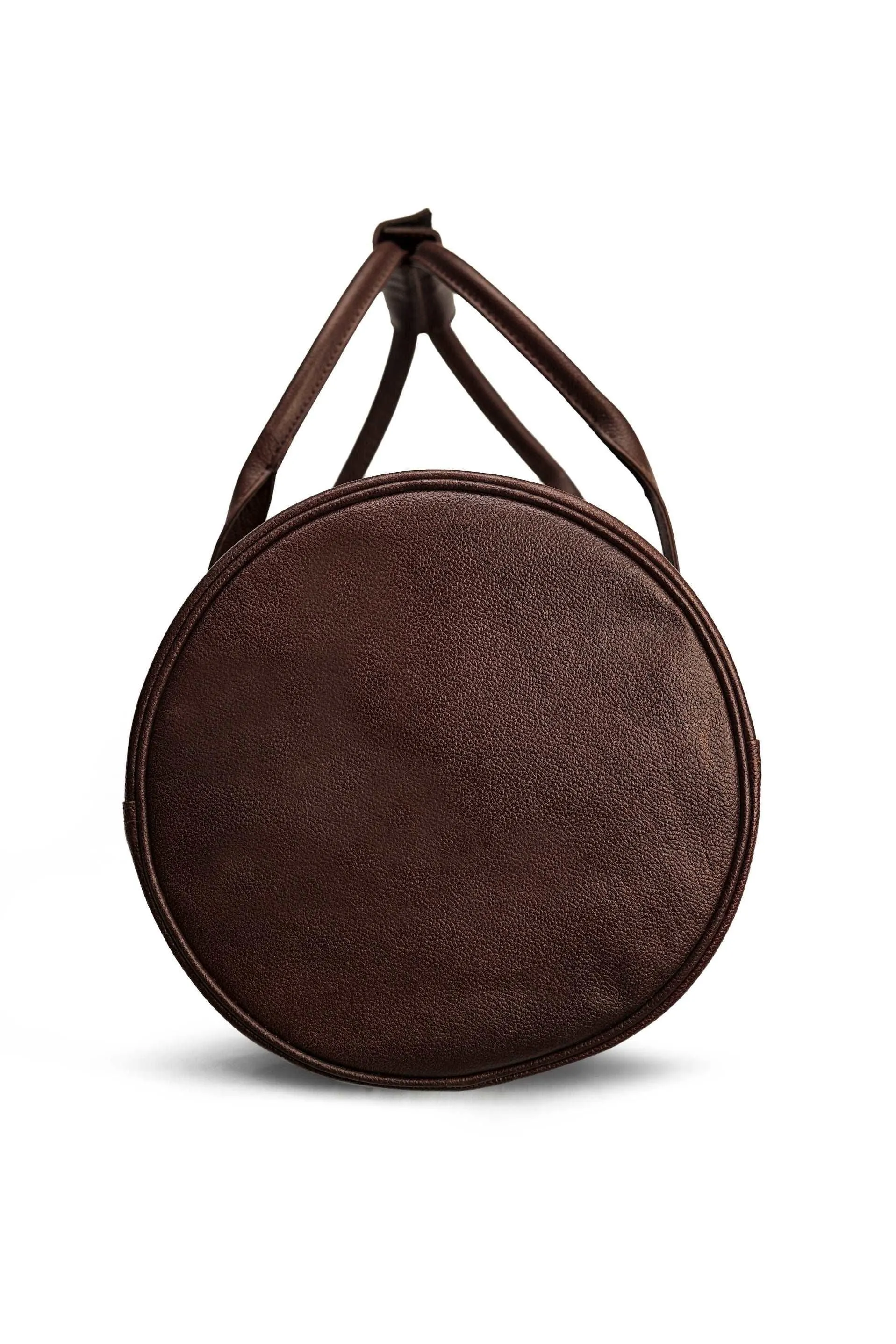 Premium Leather Weekender Duffel Bag for Men & Women – Durable Cowhide, Strap, Padded Interior, Classic Travel Luggage