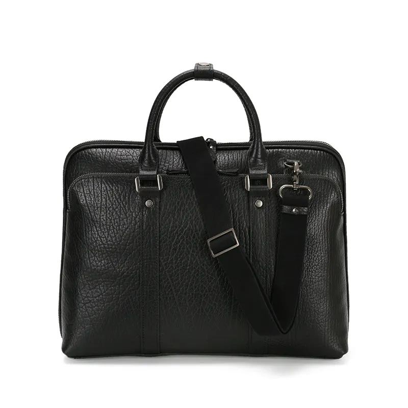 Premium Vintage Leather Waterproof Laptop Briefcase
