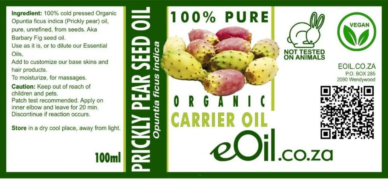 Prickly Pear Seed Organic Carrier Oil