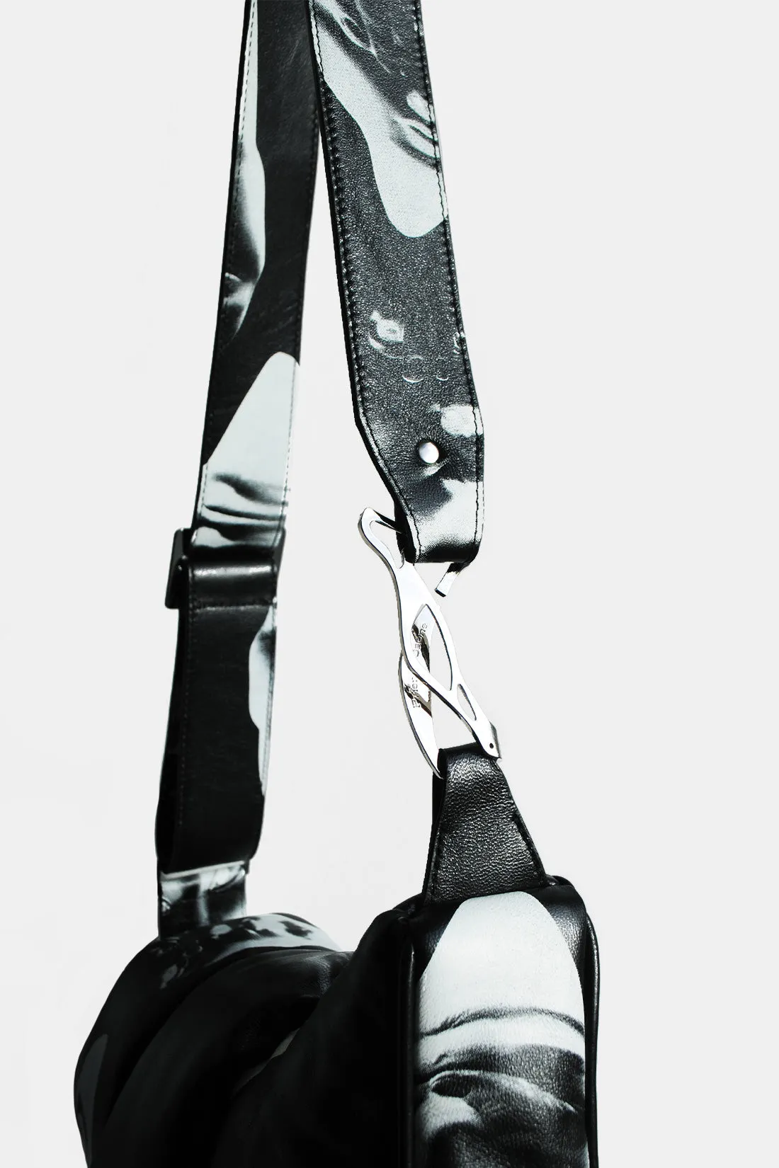 Printed Leather Enigma Bag
