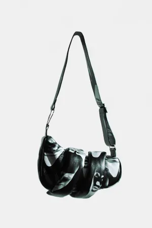 Printed Leather Enigma Bag