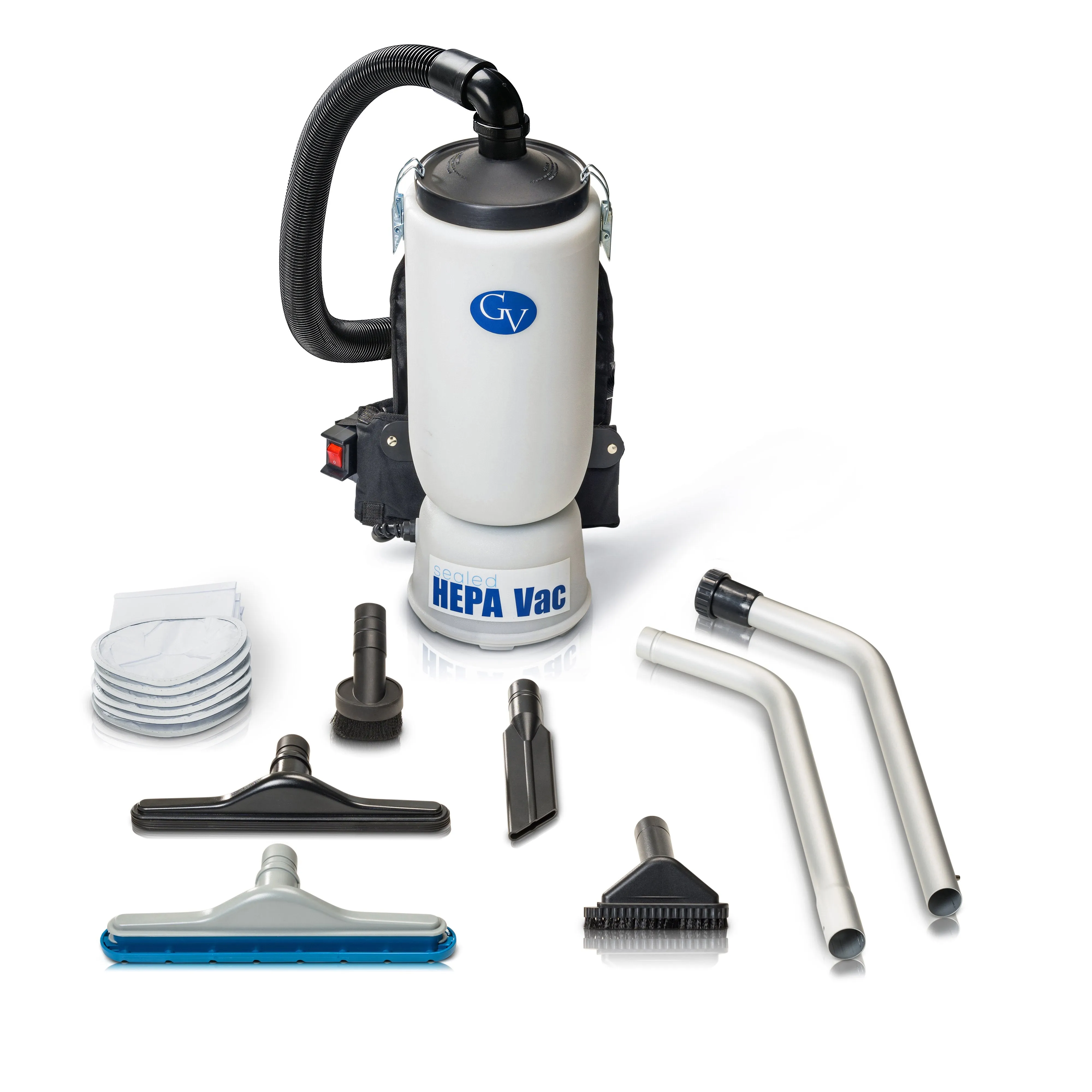 Prolux New GV 6qt HEPA Backpack Vacuum with professional 1 1/2" tool kit Commercial Restaurant Industrial