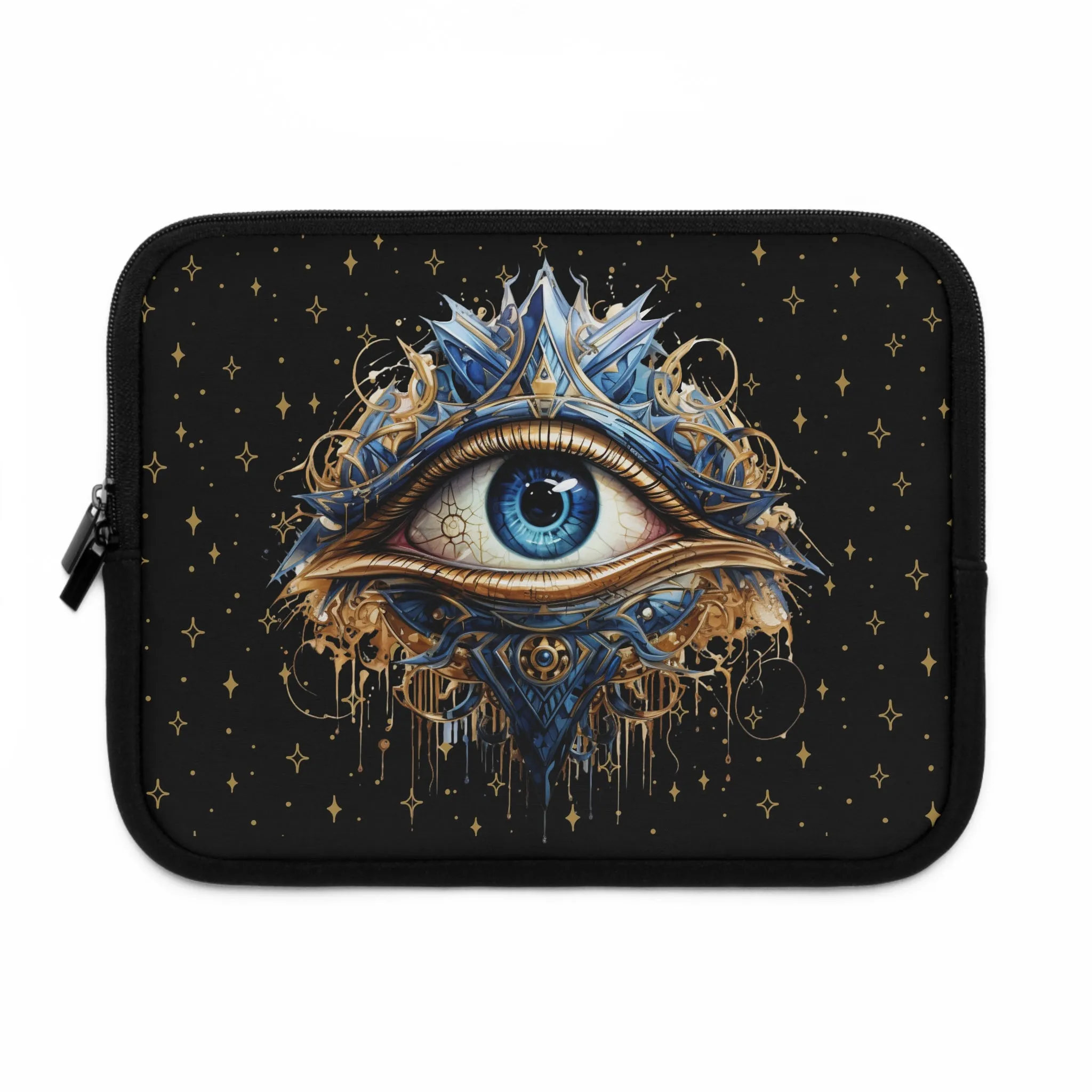 Psychic Eye Laptop Case, laptop sleeve, Pagan Wiccan ipad tablet padded cover travel case