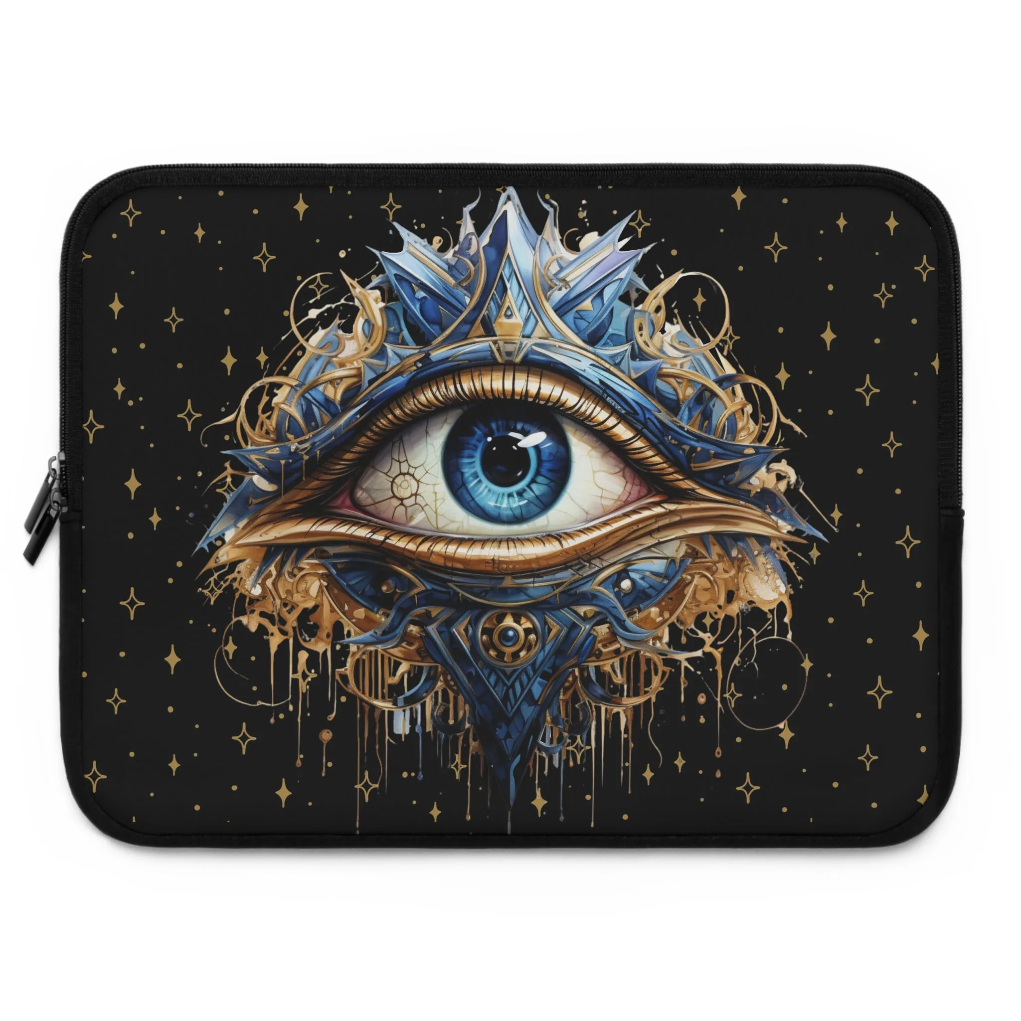Psychic Eye Laptop Case, laptop sleeve, Pagan Wiccan ipad tablet padded cover travel case