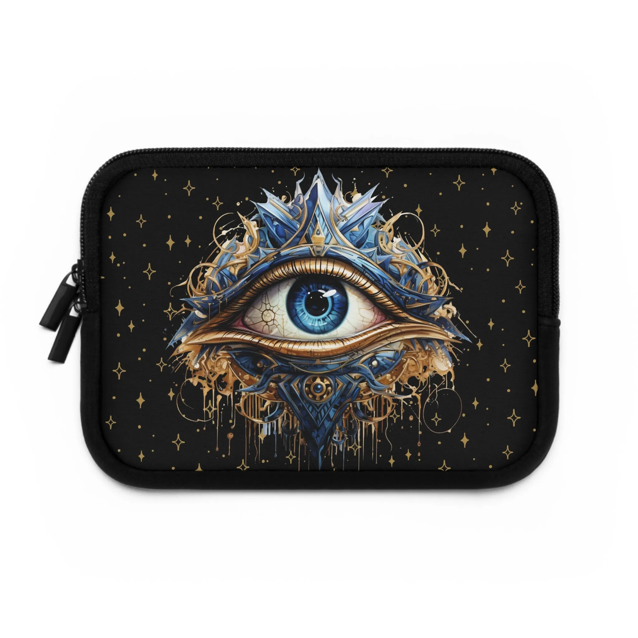 Psychic Eye Laptop Case, laptop sleeve, Pagan Wiccan ipad tablet padded cover travel case
