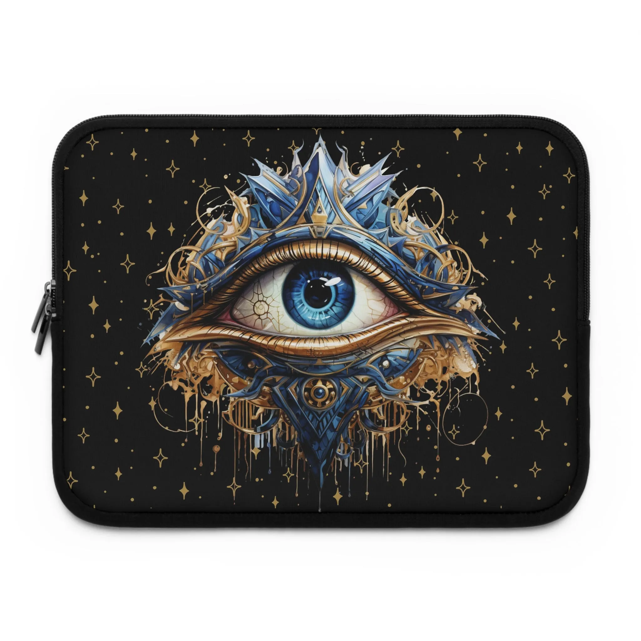 Psychic Eye Laptop Case, laptop sleeve, Pagan Wiccan ipad tablet padded cover travel case
