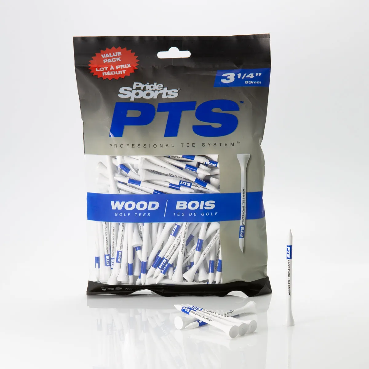 PTS Wood Golf Tees Big Bags