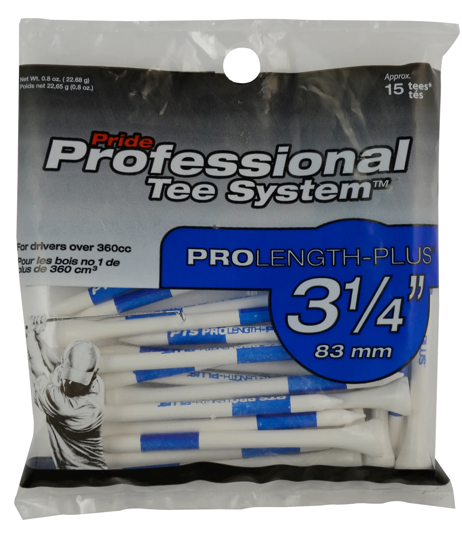 PTS Wood Golf Tees Green Grass - Small Bags