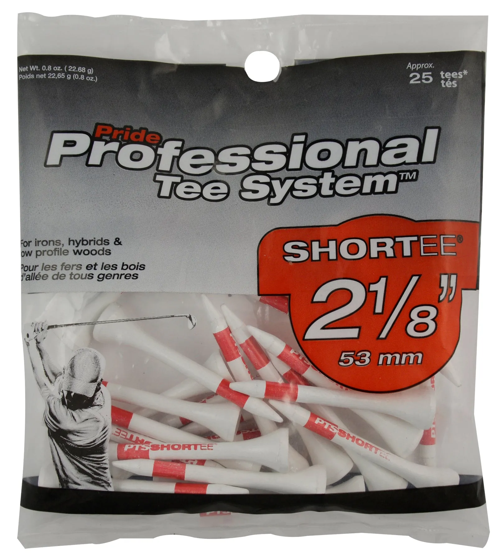 PTS Wood Golf Tees Green Grass - Small Bags