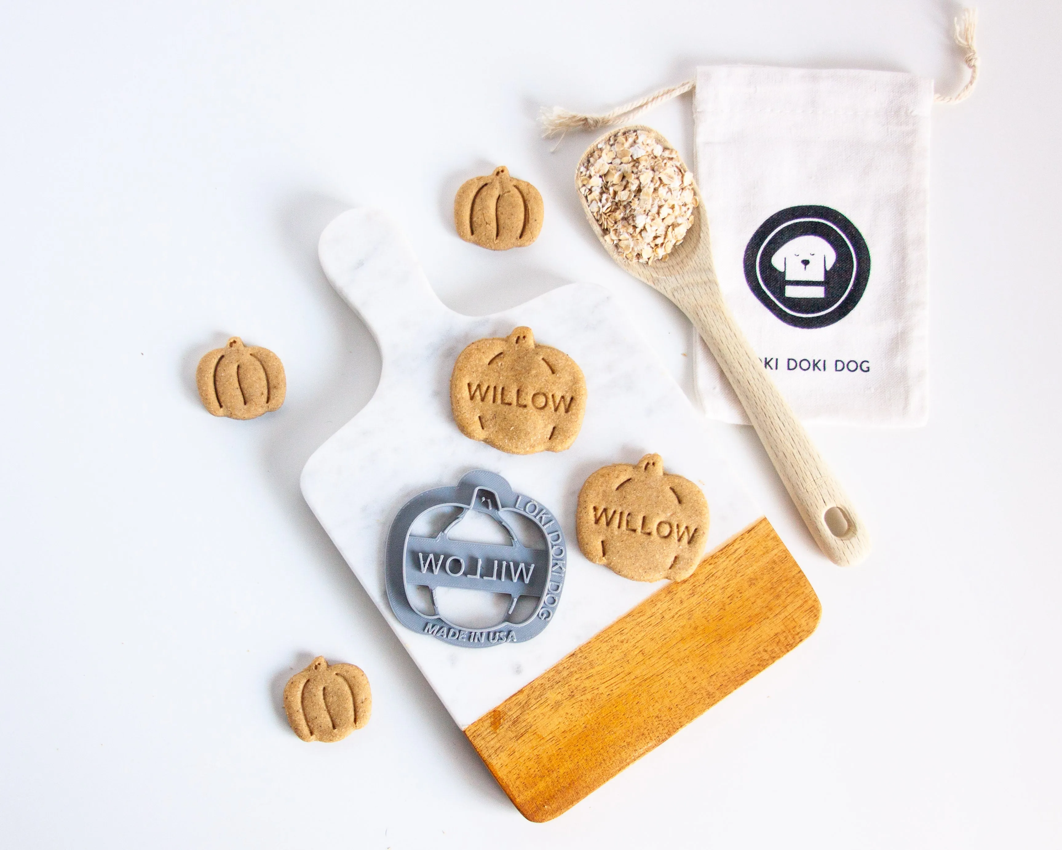 Pumpkin Shaped Dog Biscuit Cookie Cutter