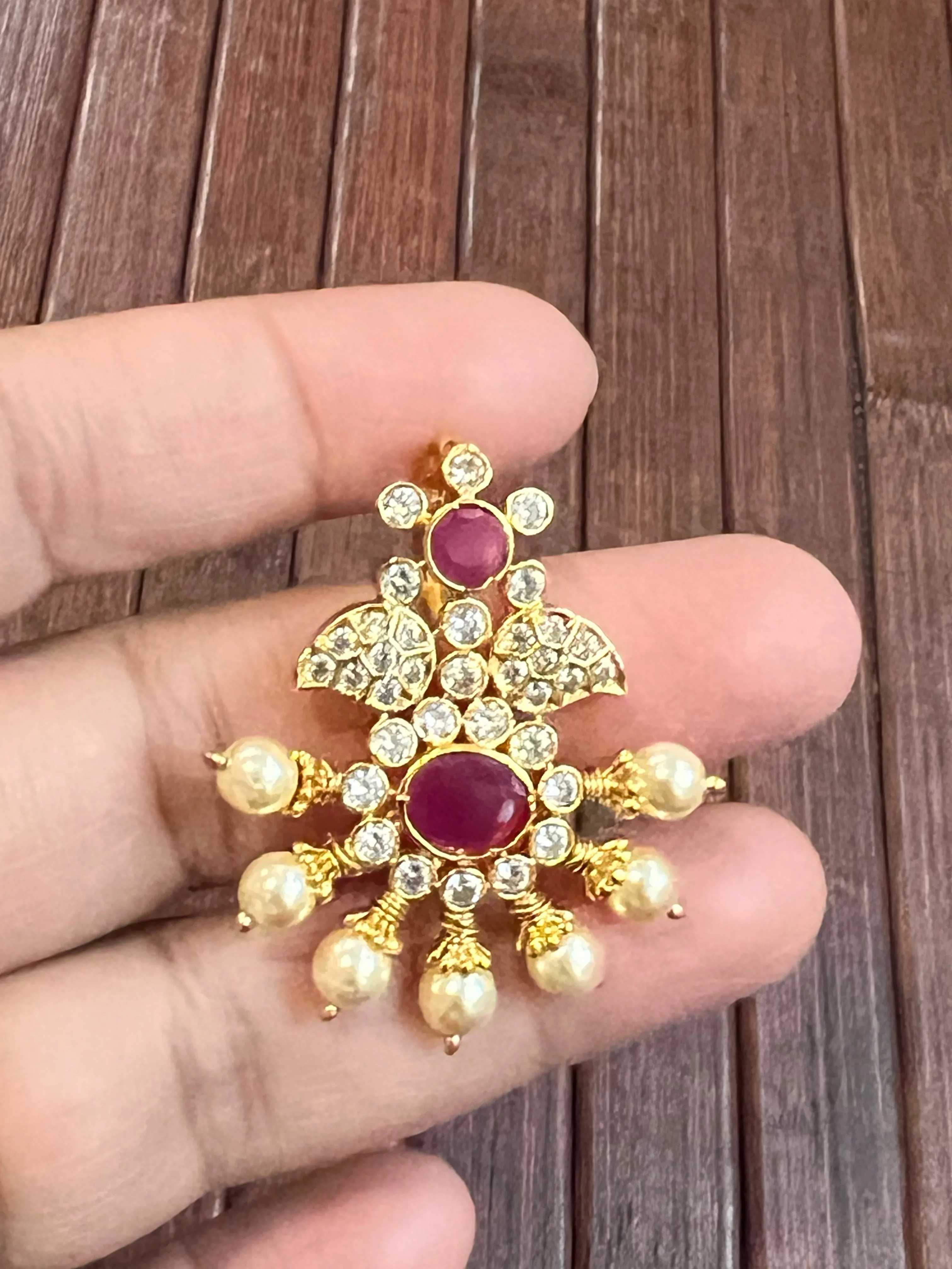 Pure 925 Silver CZ Pendant and Earrings