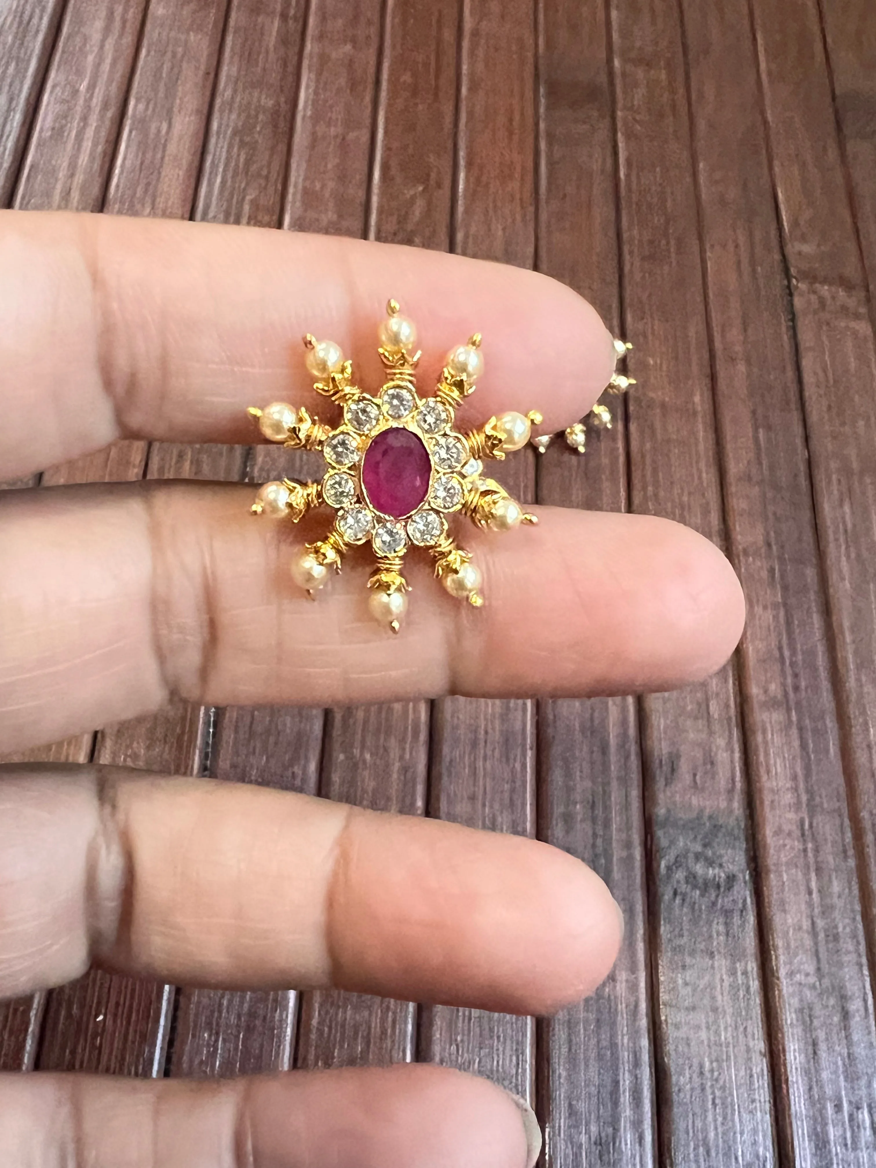 Pure 925 Silver CZ Pendant and Earrings