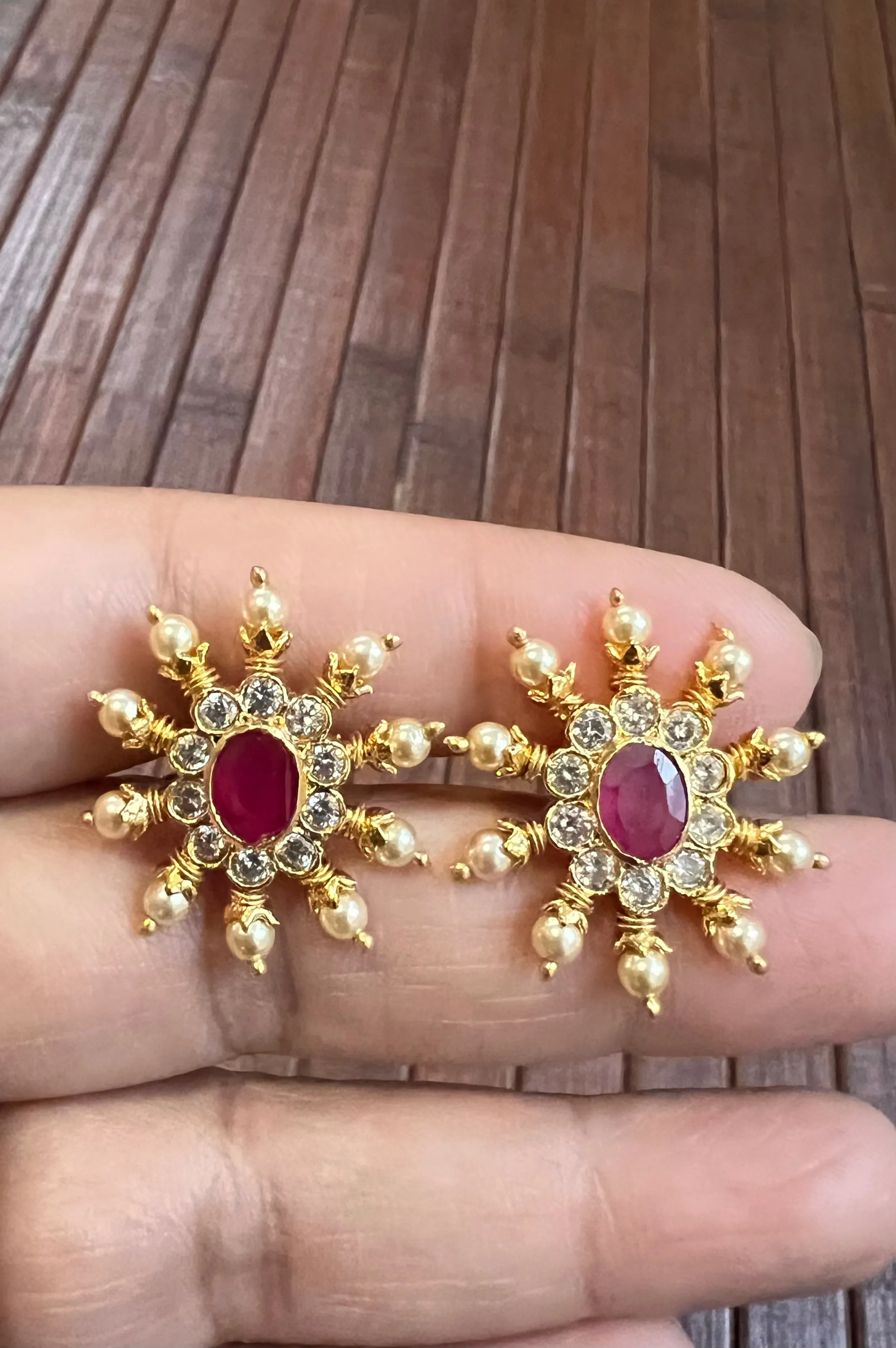 Pure 925 Silver CZ Pendant and Earrings