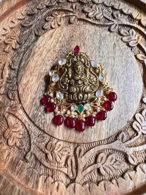 Pure 925 Silver Moissanite Temple Pendant