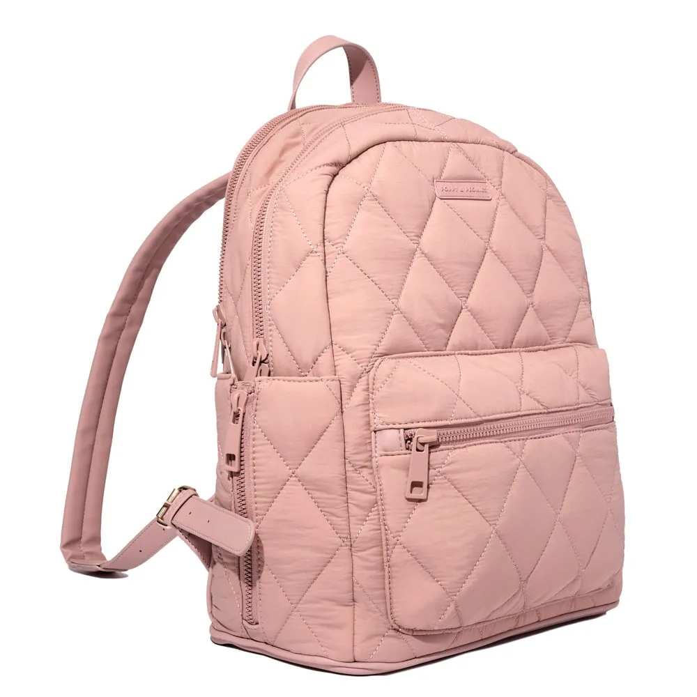 Quilted Brooklyn Backpack blush