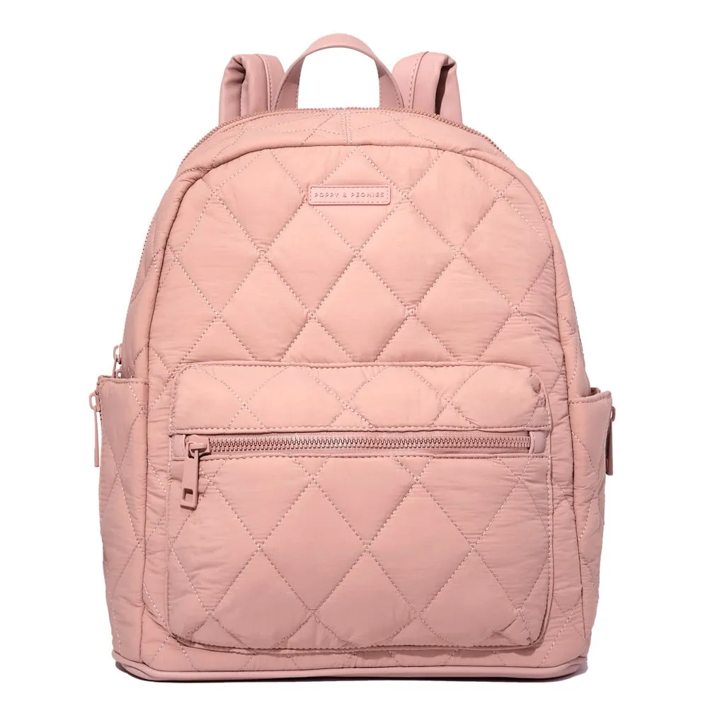 Quilted Brooklyn Backpack blush