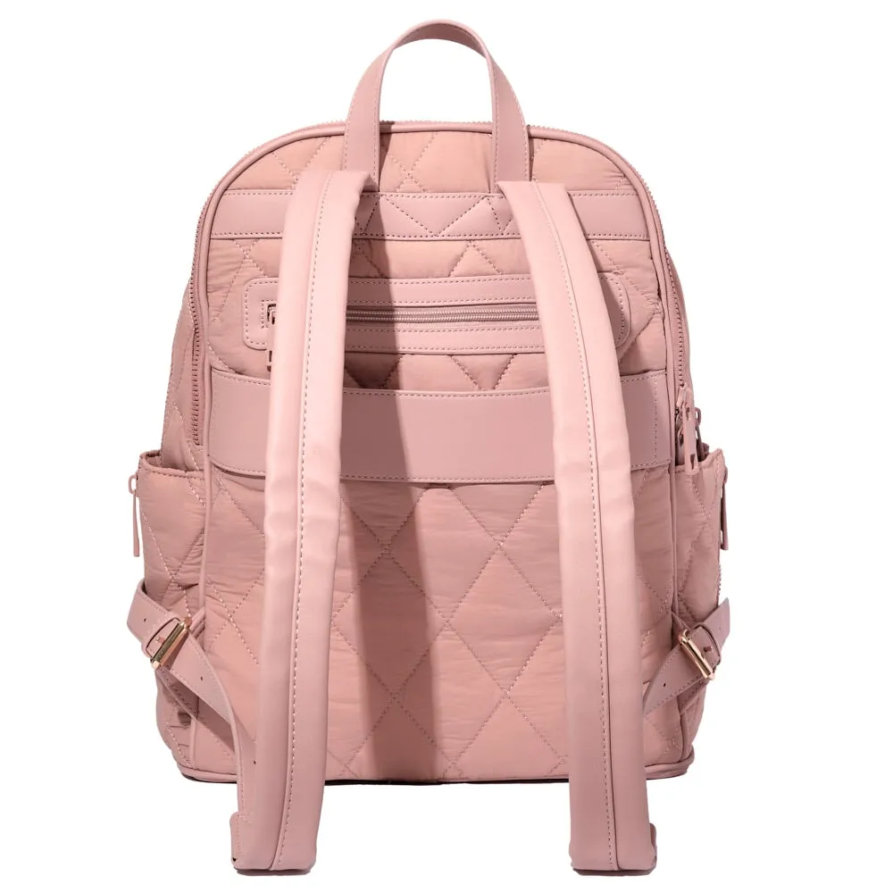 Quilted Brooklyn Backpack blush
