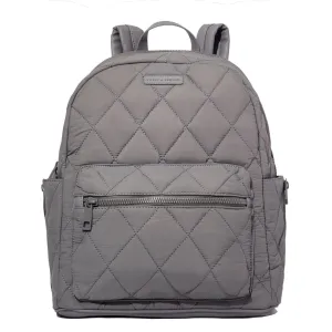 Quilted Brooklyn Backpack grey