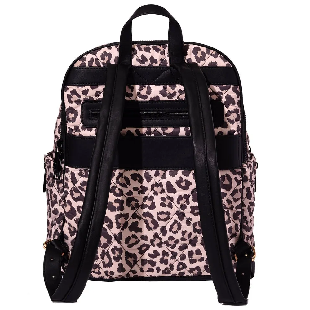 Quilted Brooklyn Backpack leopard