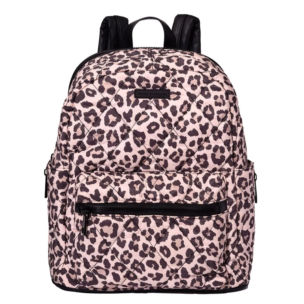 Quilted Brooklyn Backpack leopard