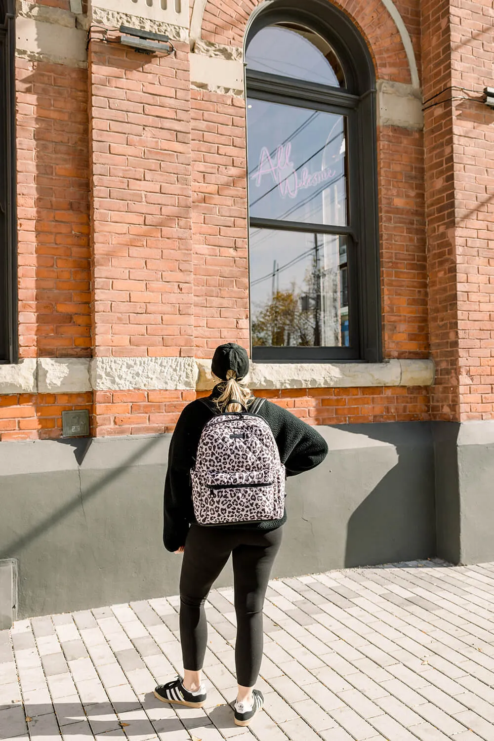 Quilted Brooklyn Backpack leopard