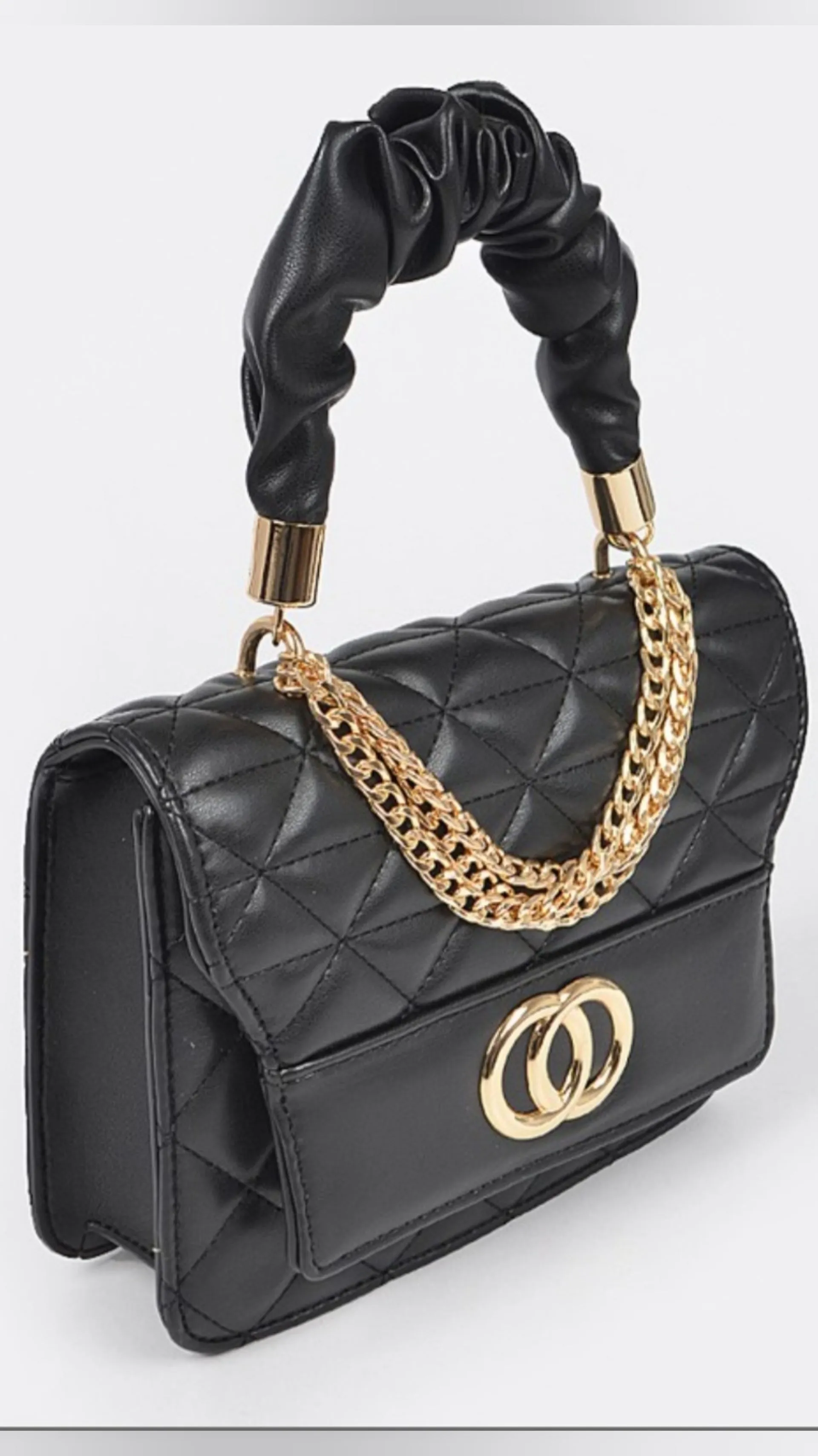 Quilted Top Handle Bag