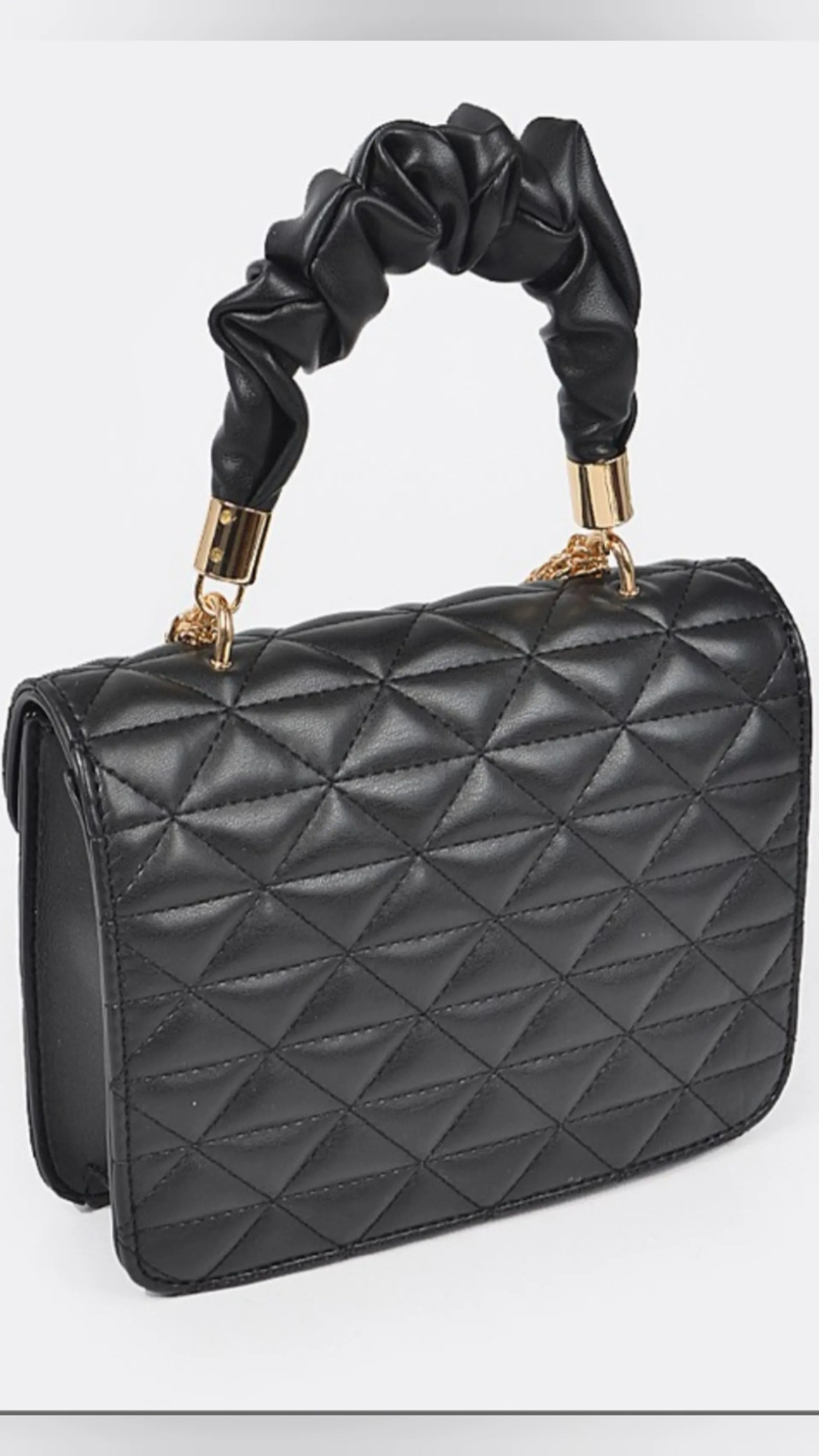 Quilted Top Handle Bag