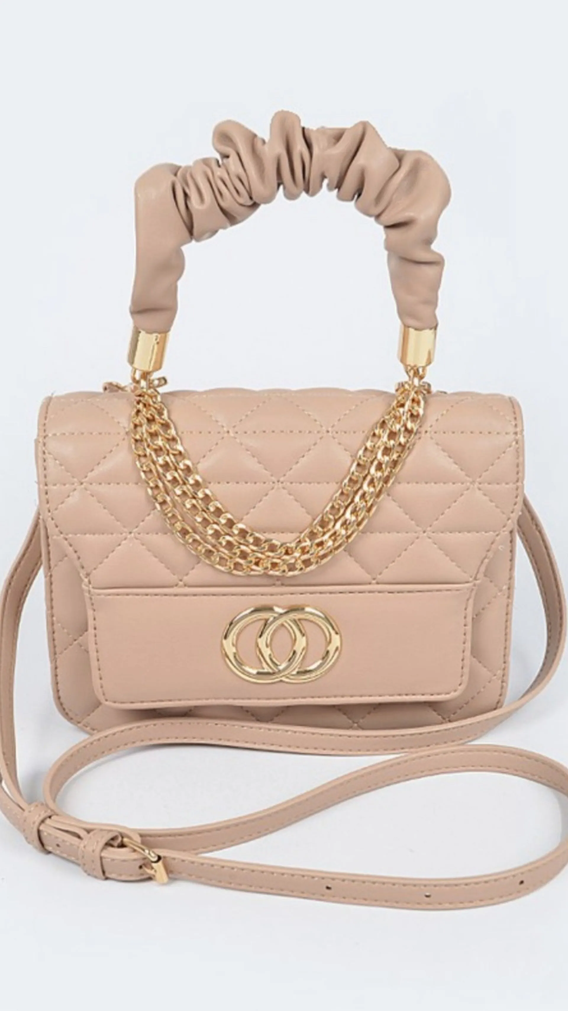 Quilted Top Handle Bag