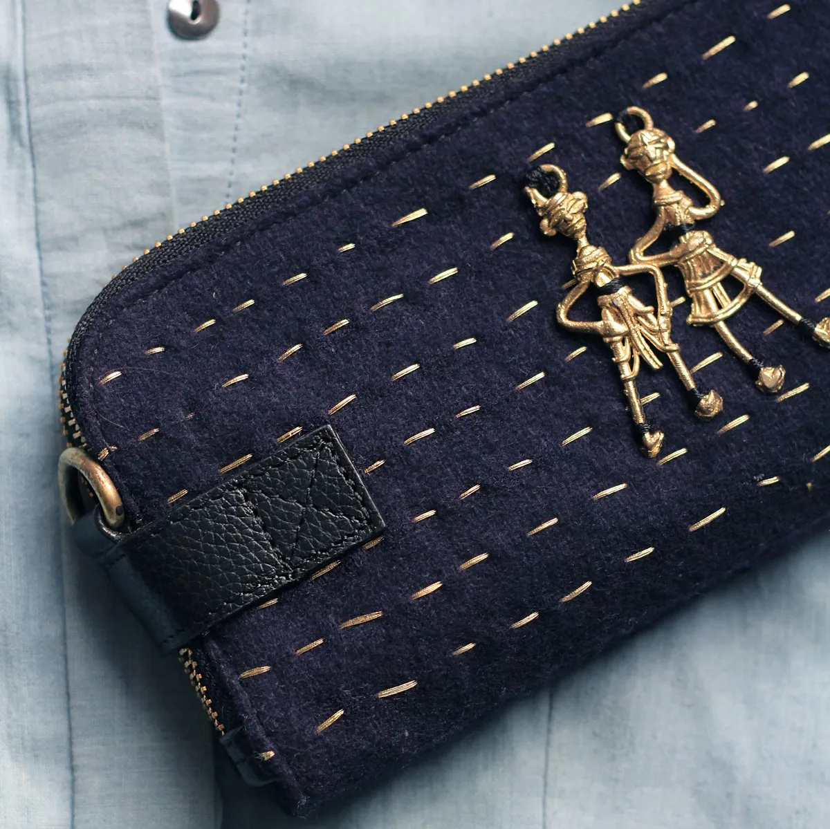 "Jodi" SLING WALLET - Blue
