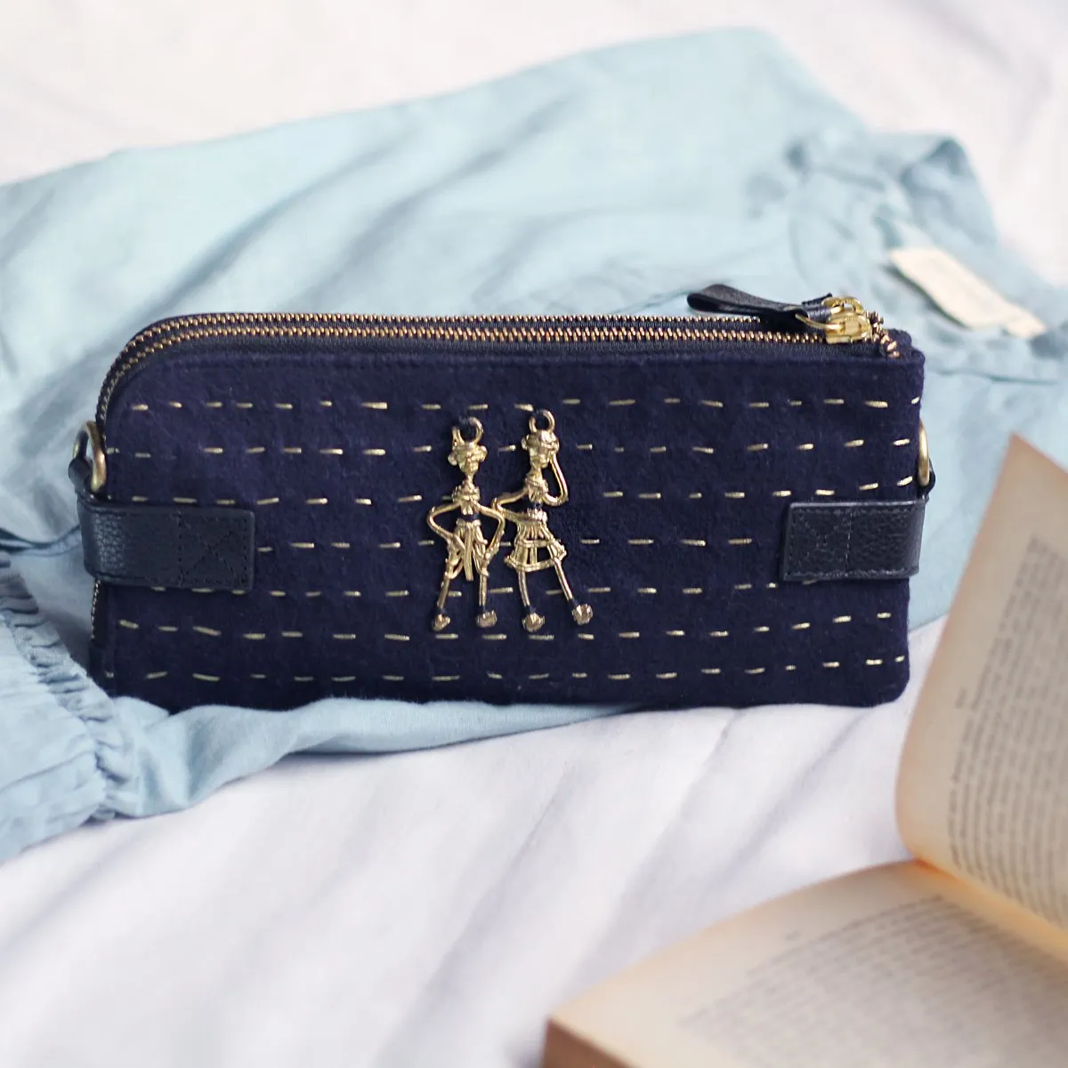 "Jodi" SLING WALLET - Blue