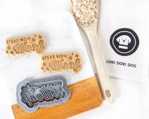 "Speak Now" WOOF Dog Biscuit Cookie Cutter