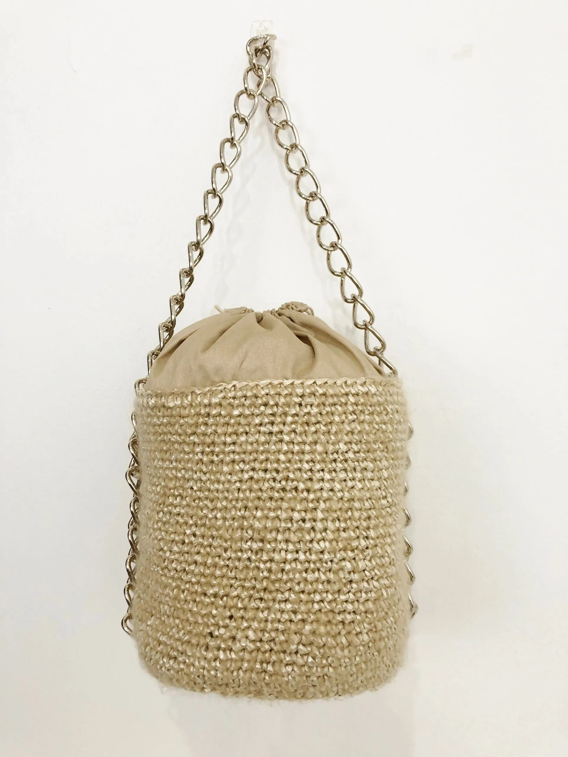 Raffia Bucket Bag