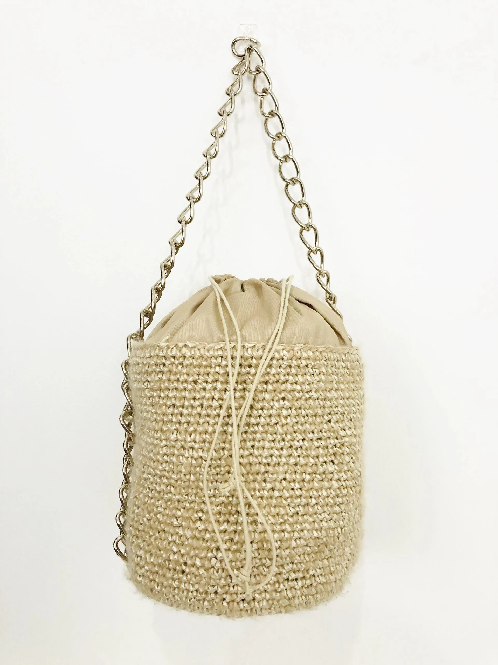 Raffia Bucket Bag