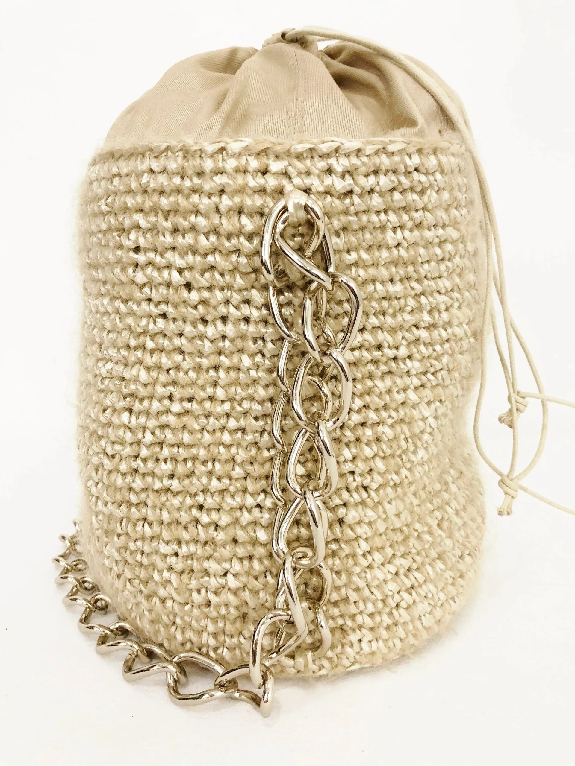 Raffia Bucket Bag