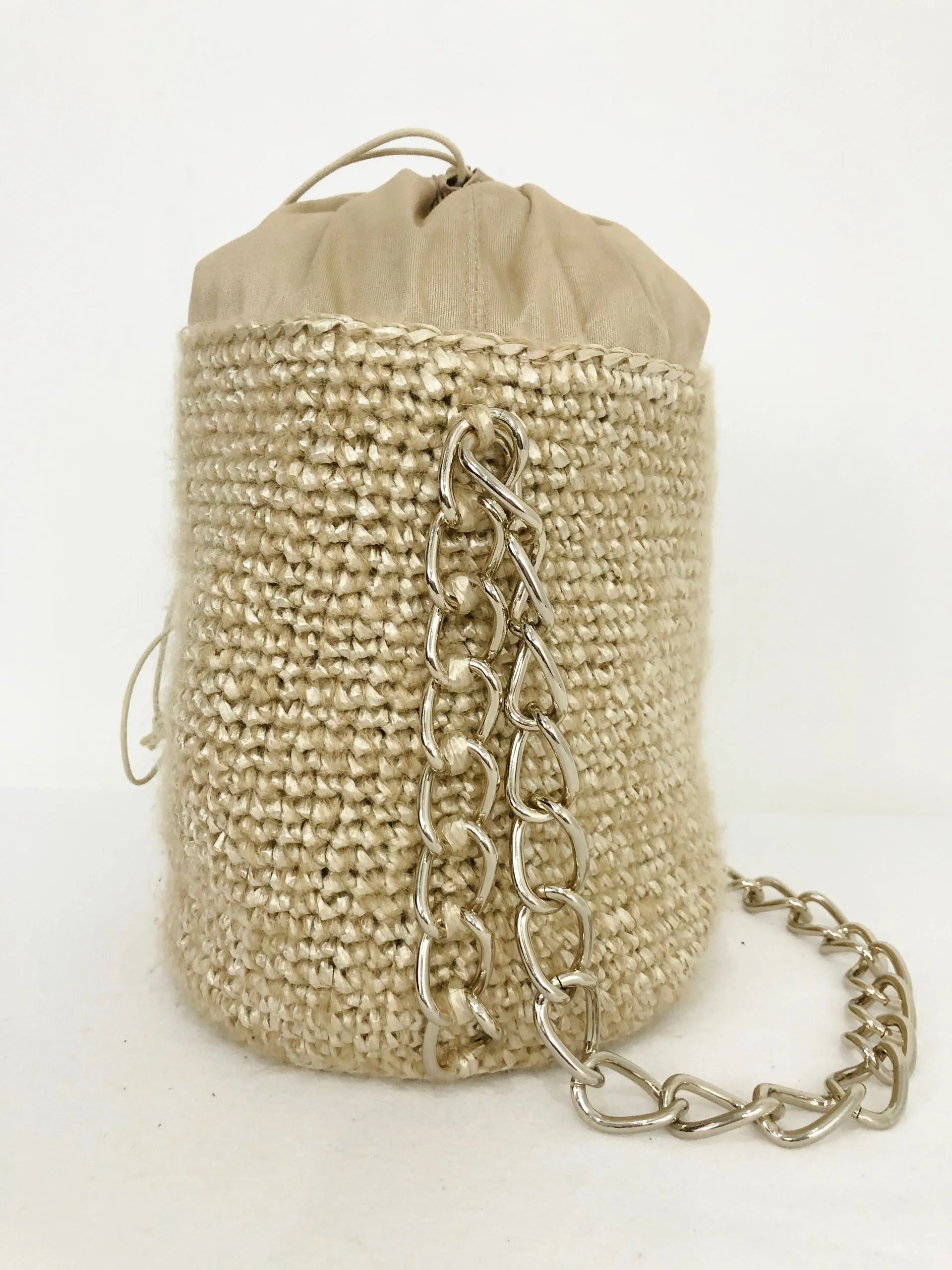 Raffia Bucket Bag