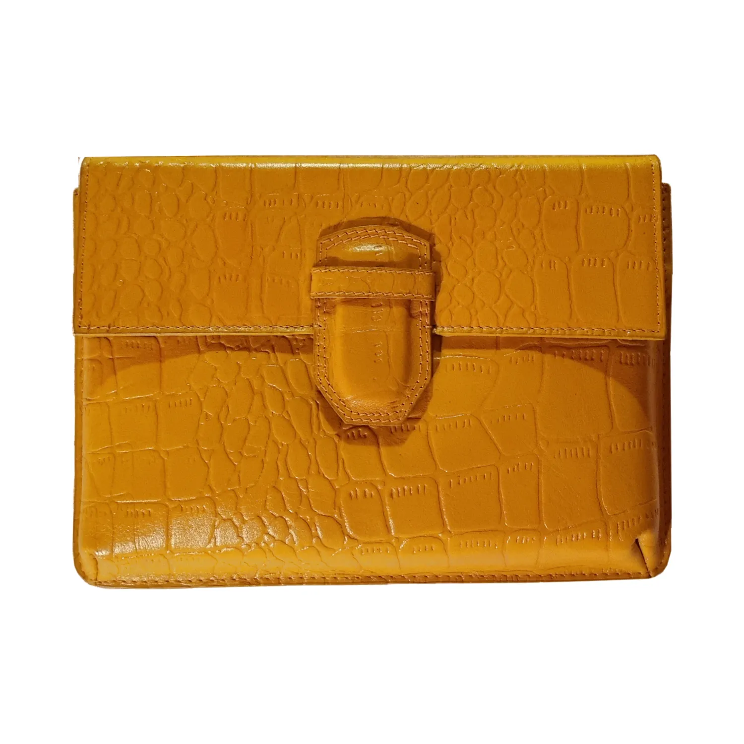Reclaimed Leather Pouch - Storm Sky Blue