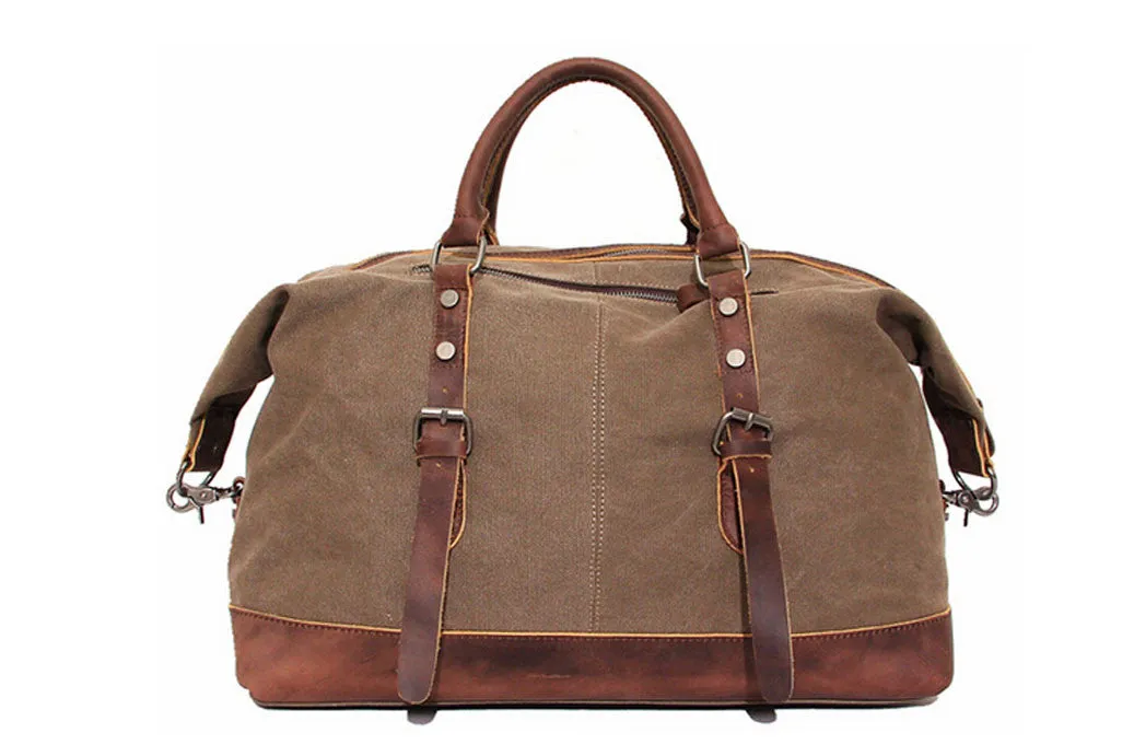 RockCow Canvas Duffle Bag, Mens Travel Bag, Gym Bags for Men