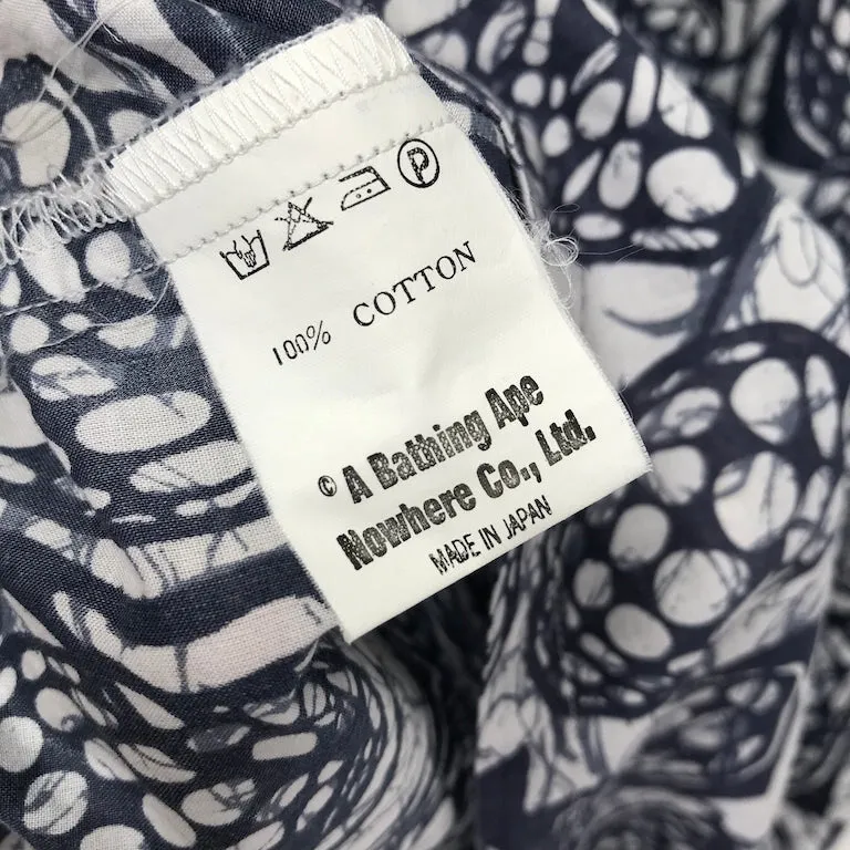 [S] A Bathing Ape Bape Vintage Hawaii 3D Heads Aloha Shirt