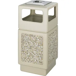 Safco Plastic/Stone Aggregate Receptacles