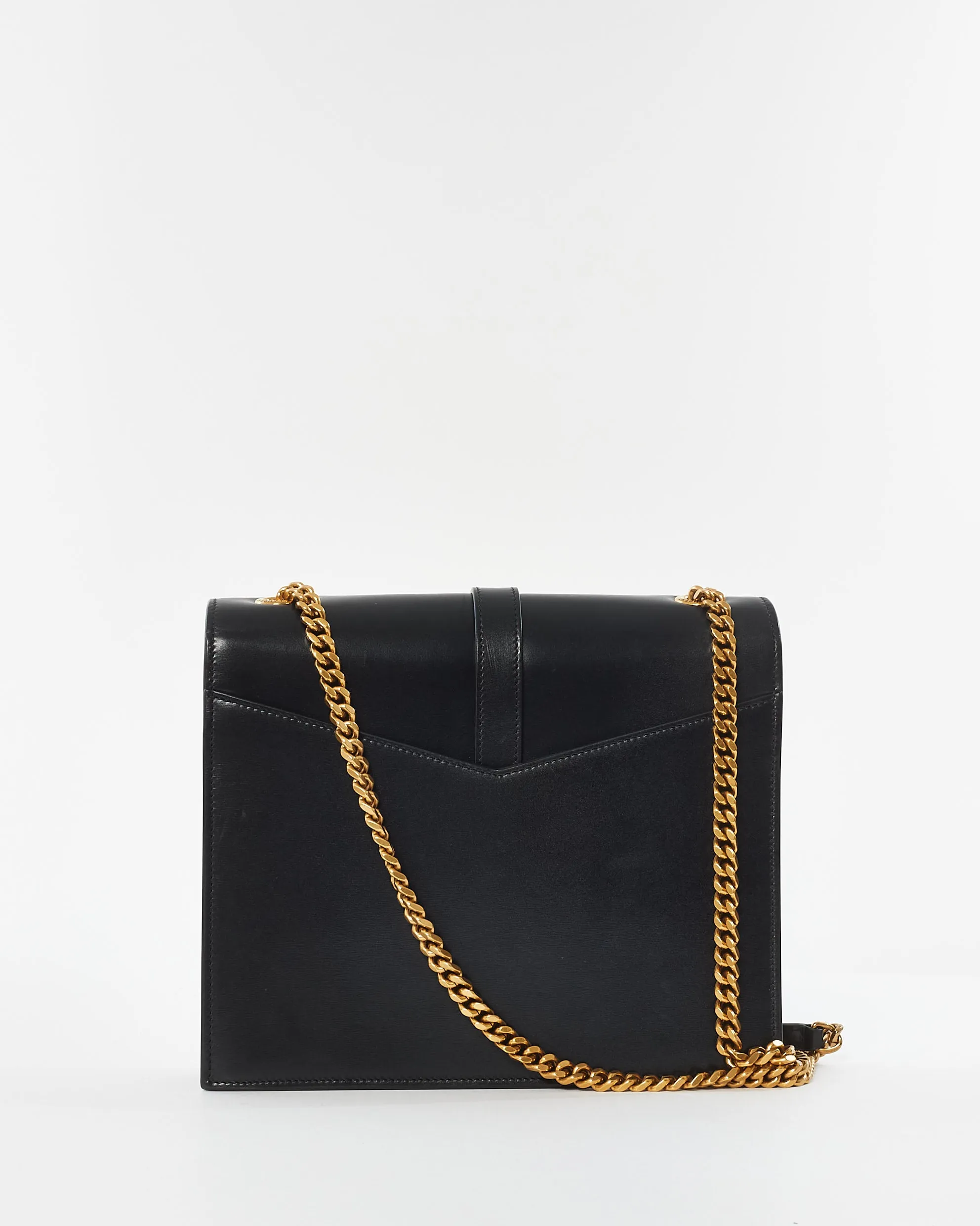 Saint Laurent Black Smooth Calfskin Leather Medium Sulpice Shoulder Bag