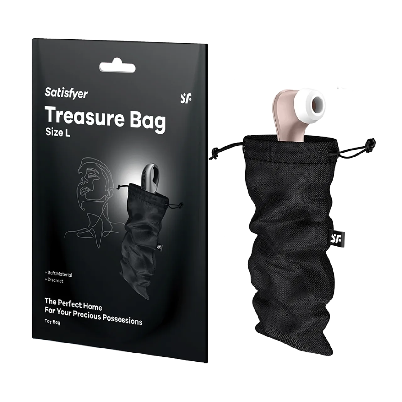 Satisfyer Treasure Bag L - Black