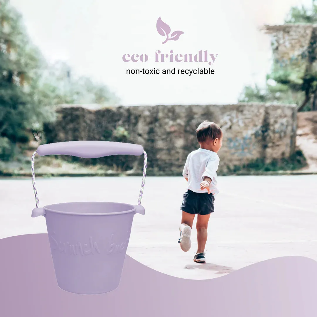 Scrunch Silicone Bucket Light Purple - Roll it, Fold it, Scrunch it!