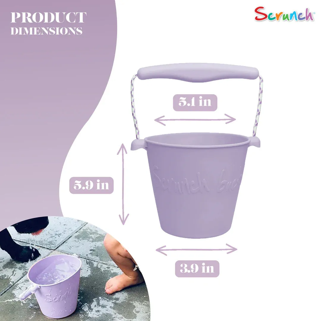Scrunch Silicone Bucket Light Purple - Roll it, Fold it, Scrunch it!